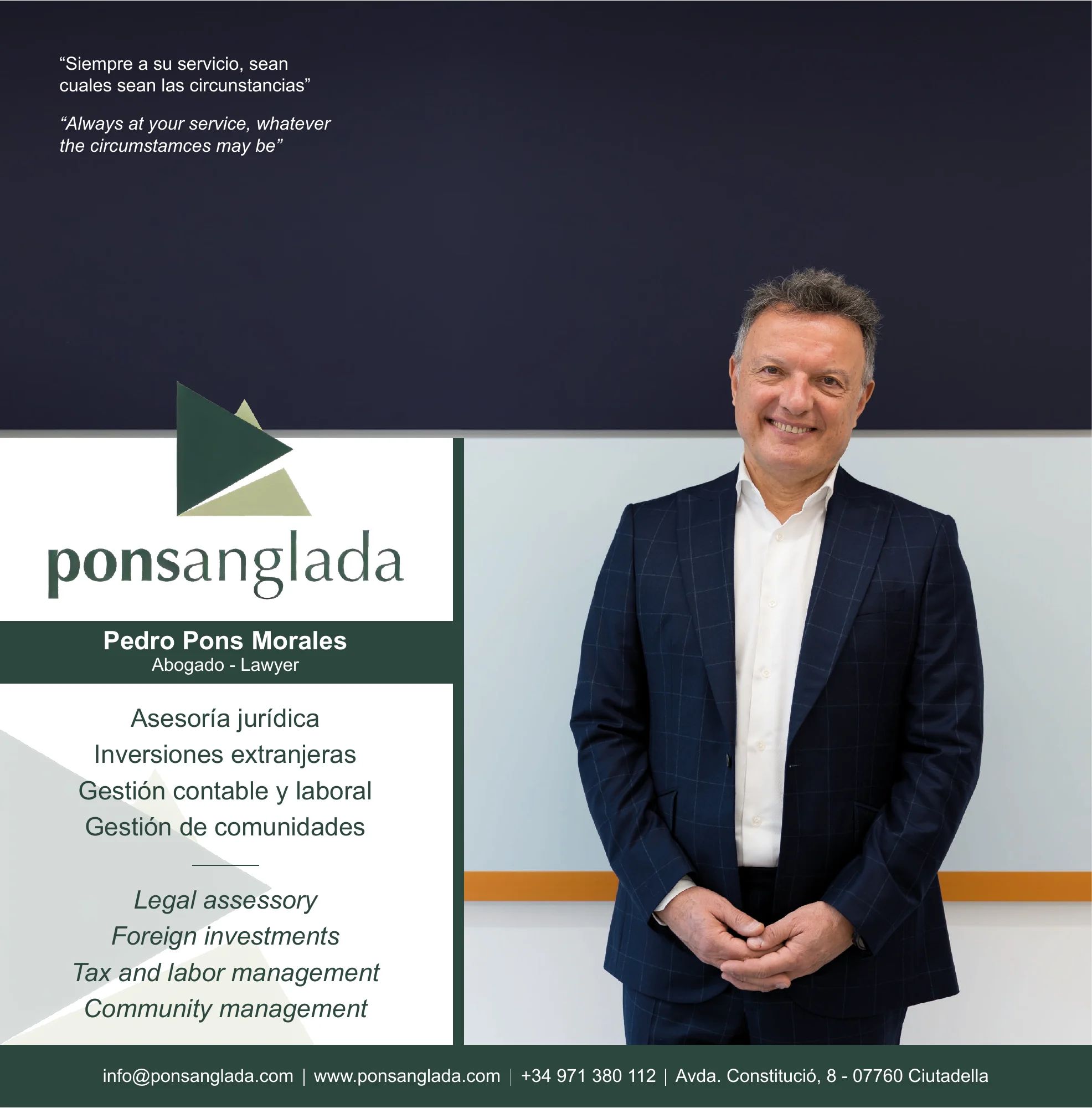 Anuncio de Pons Anglada