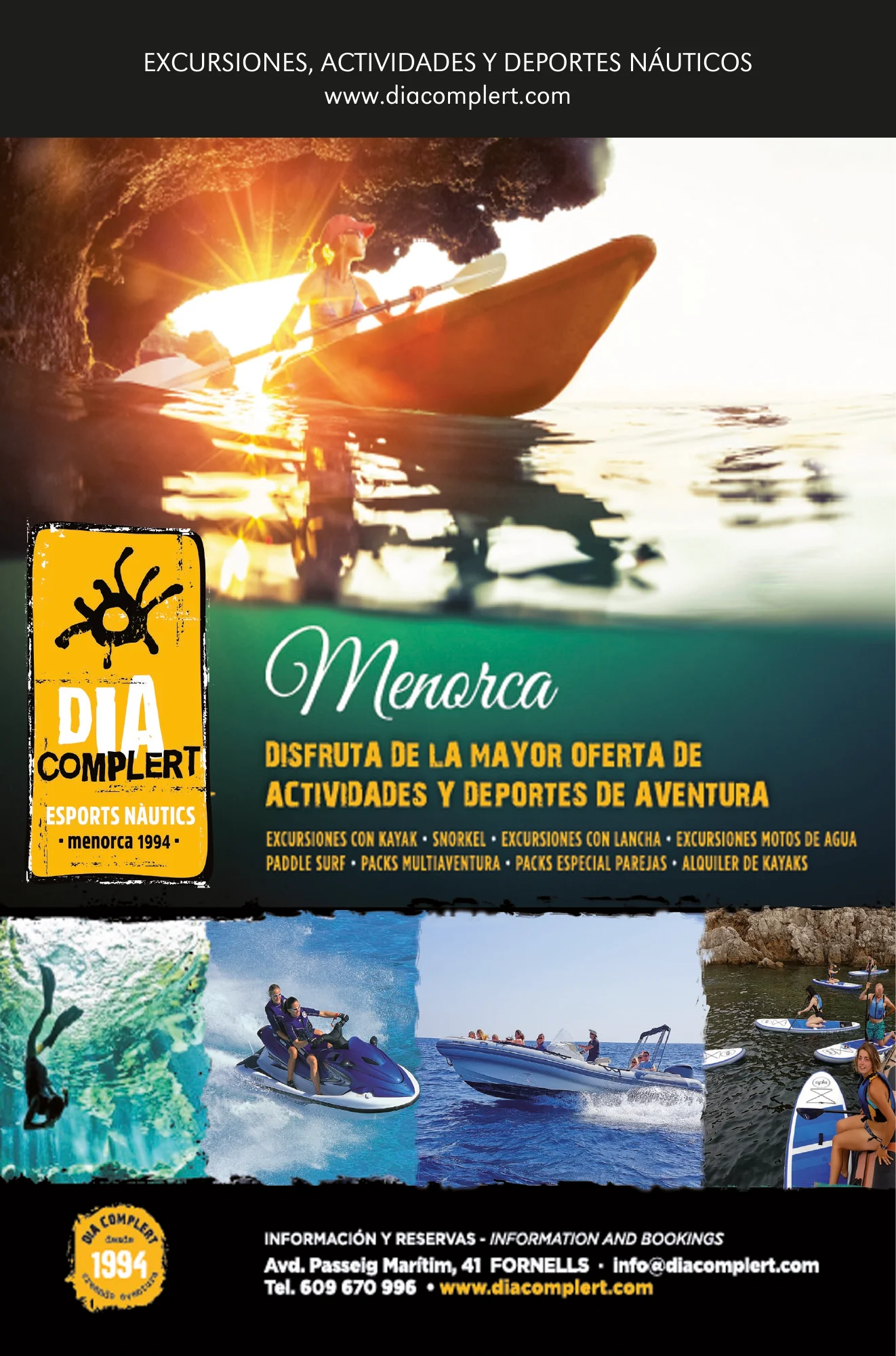 Anuncio de Dia Complert · Deportes náuticos