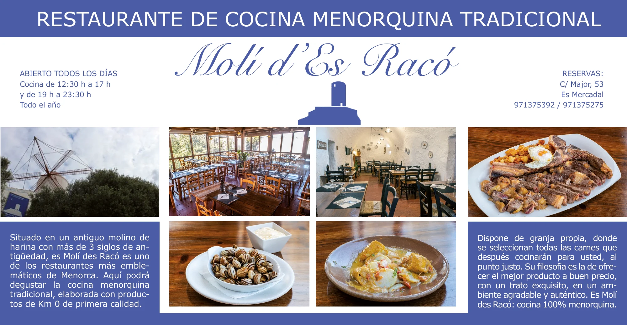 Anuncio de Restaurante Molí d'Es Racó